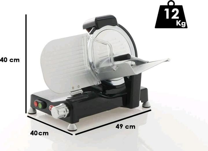 Immagine prodotto RGV Vintage 250 affettatrice Elettrico 140 W Alluminio, Nero Alluminio