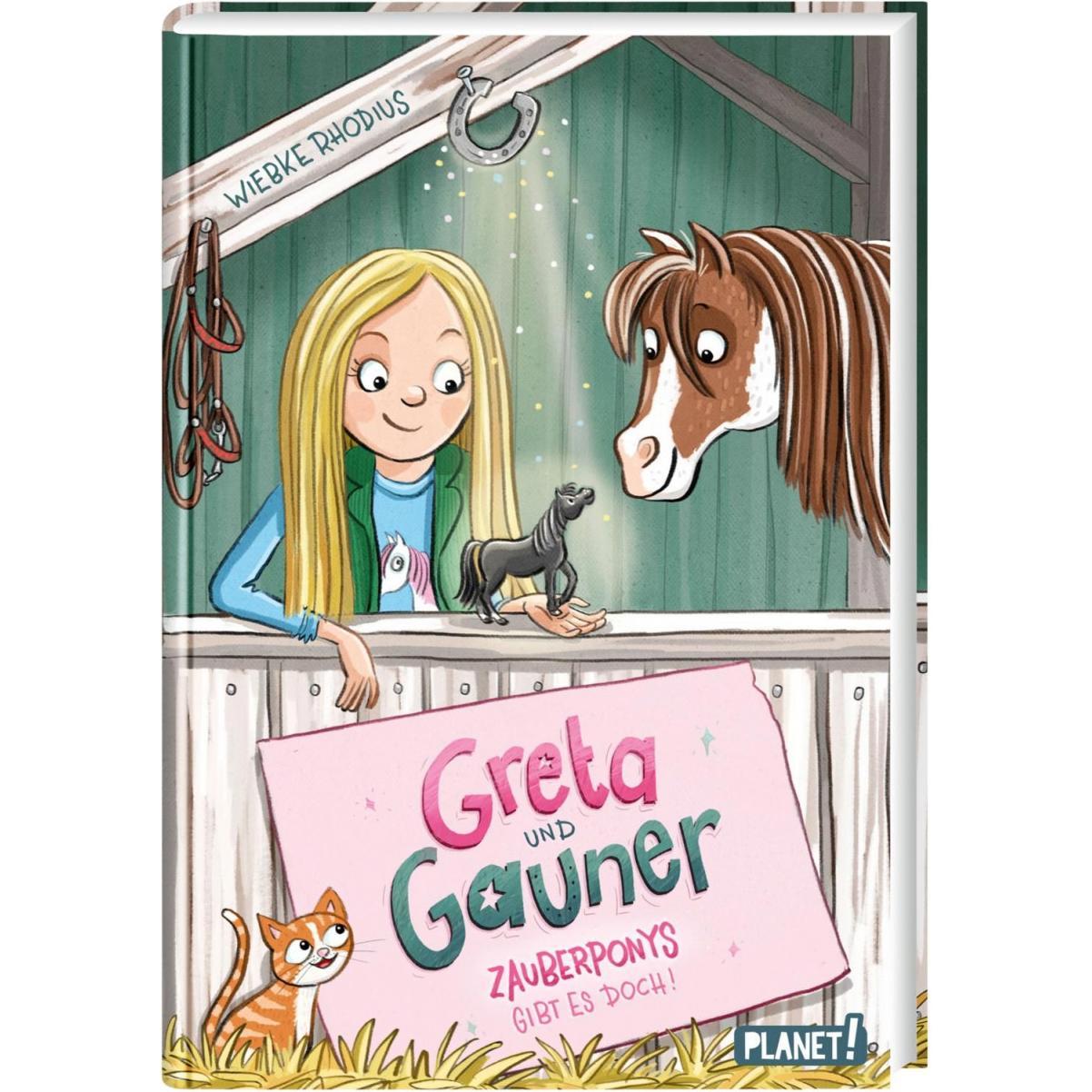 Greta und Gauner 1: Zauberponys gibt es doch!, Kinderbücher von Wiebke Rhodius, Vera Schmidt