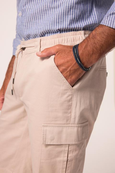 Produktbild JP1880 Bermuda, Leinenoptik, Cargotaschen, Elastikbund (8XL)