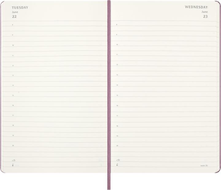 Produktbild Moleskine 12 Monate Tageskalender 2027, Large/A5, 1 Tag = 1 Seite, fester Einband, Pink (A5, 1 Tag / 1 Seite)