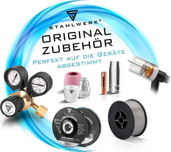 Stahlwerk Fil de soudure 2 x MIG/MAG Ø 0.8 mm 5 kg bobine de fil acier SG2 ER70S-6