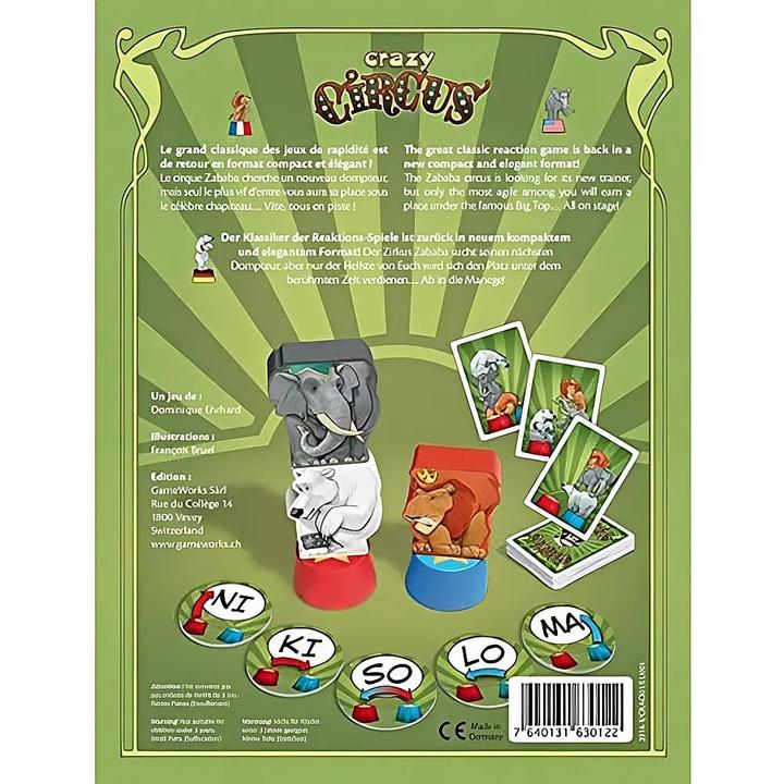 Immagine prodotto Asmodée Circo pazzo (Francese, Inglese, Tedesco, 1 - 12 Giocatori)