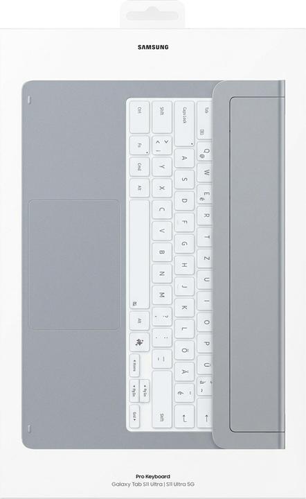 Actual product image Samsung Tab S11 Ultra Keyb Pro Silver (CH, Samsung Galaxy Tab S11 Ultra)