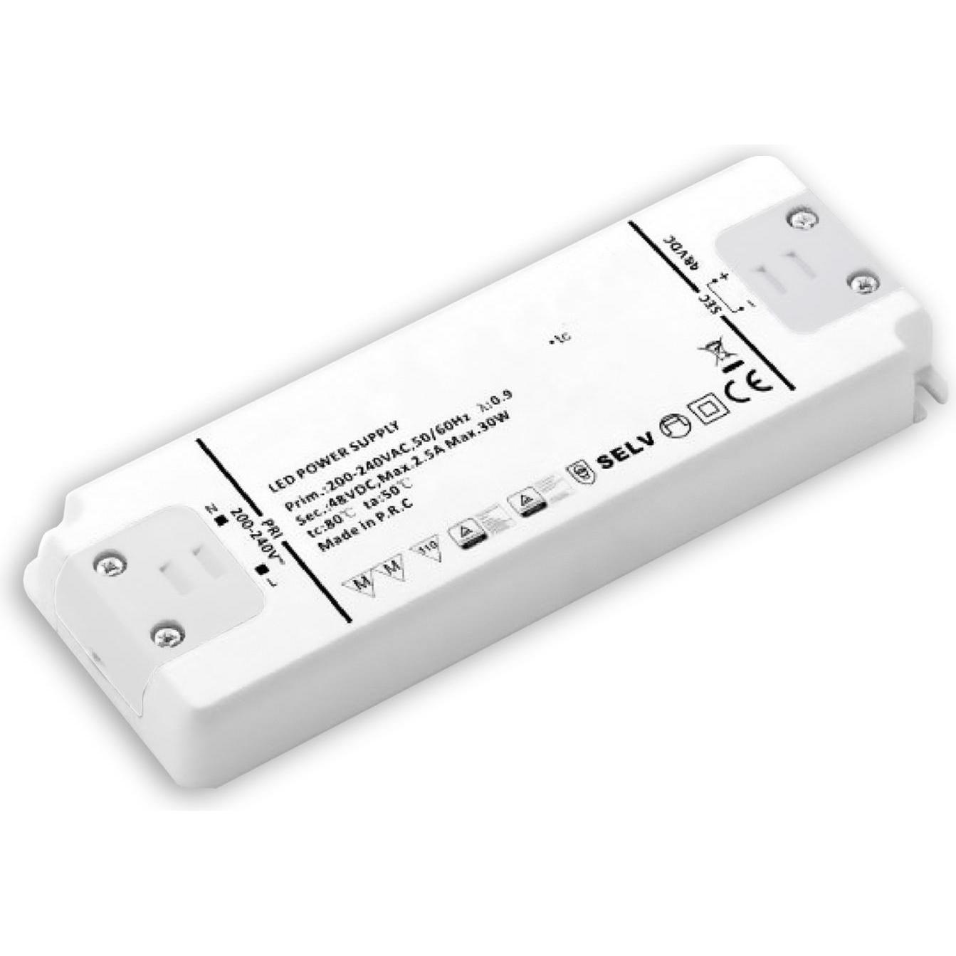 Isoled, Zubehör Beleuchtung, LED Trafo 48V/DC, 0-60W, ultraflach, SELV