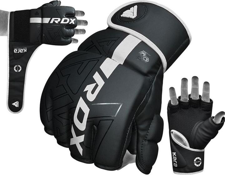 Actual product image Rdx Grappling Gloves F6 Matte White-XL (XL)