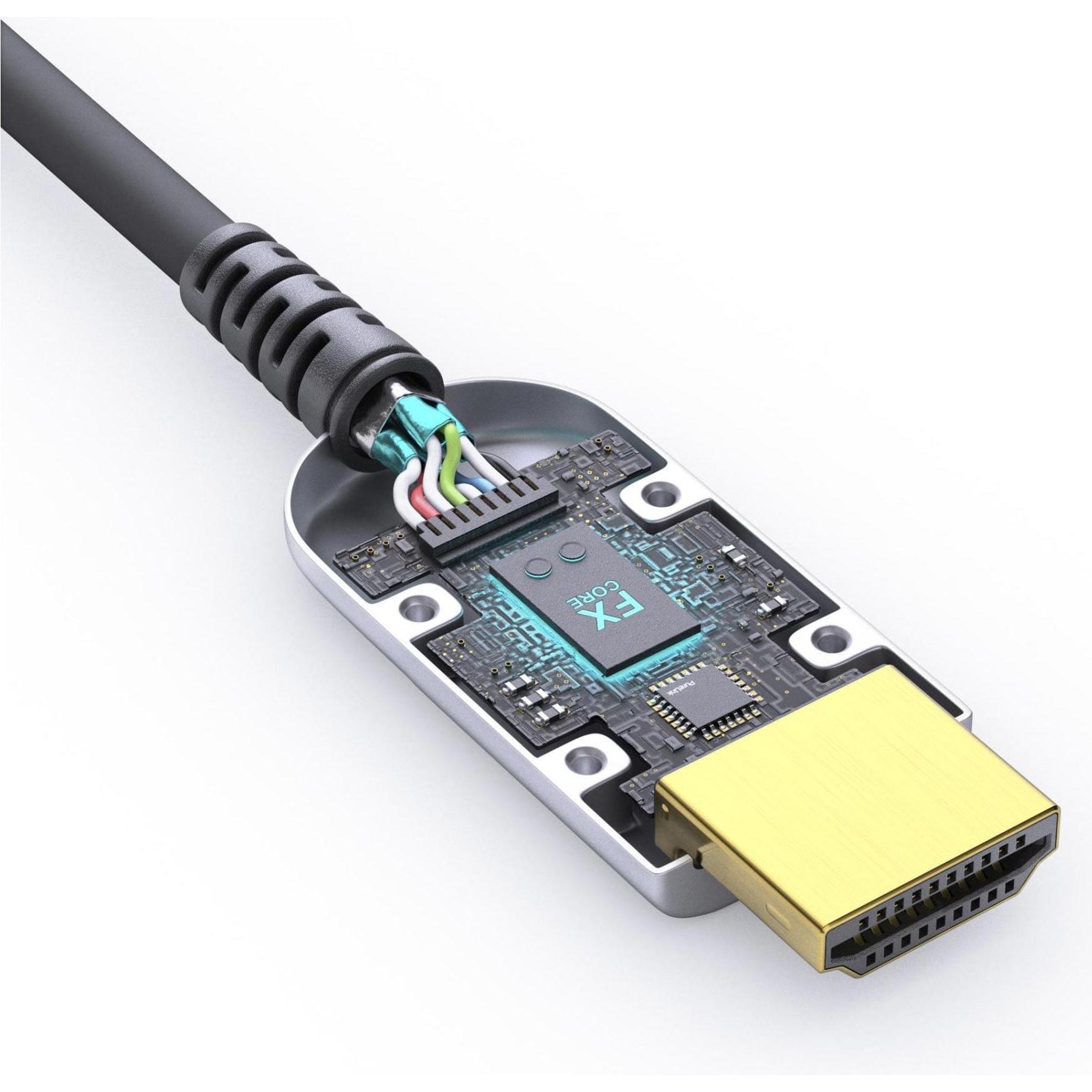 Thumbnail - FiberX HDMI (Typ A) — HDMI (Typ A) (15 m, HDMI), Video Kabel