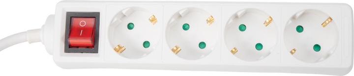 Image du produit Perel Bandeau de 4 prises avec interrupteur 3m (4x, CEE 7/4, 3 m)