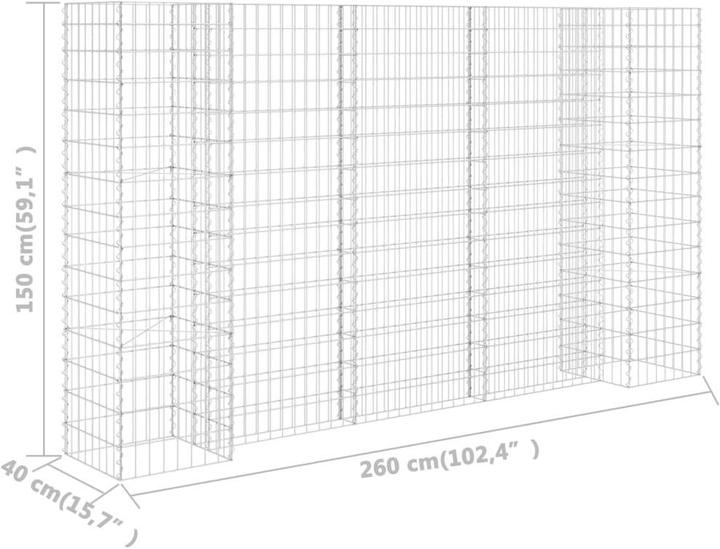 Actual product image vidaXL Gabionen-Pflanzkorb