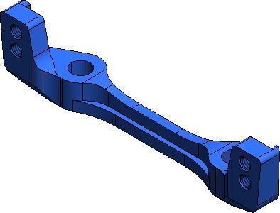 Produktbild Tamiya DB02 ALU Steering Bridge
