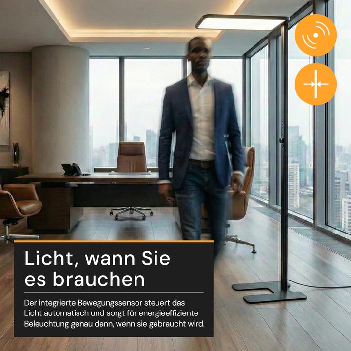 Produktbild Enovalite LED Büro-Stehleuchte Up&Down mit Sensor
