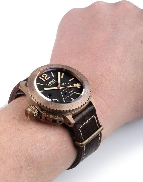 Actual product image U-Boat 9008 Doppiotempo Bronze Automatic 46mm 10ATM (Swiss made, 46 mm)