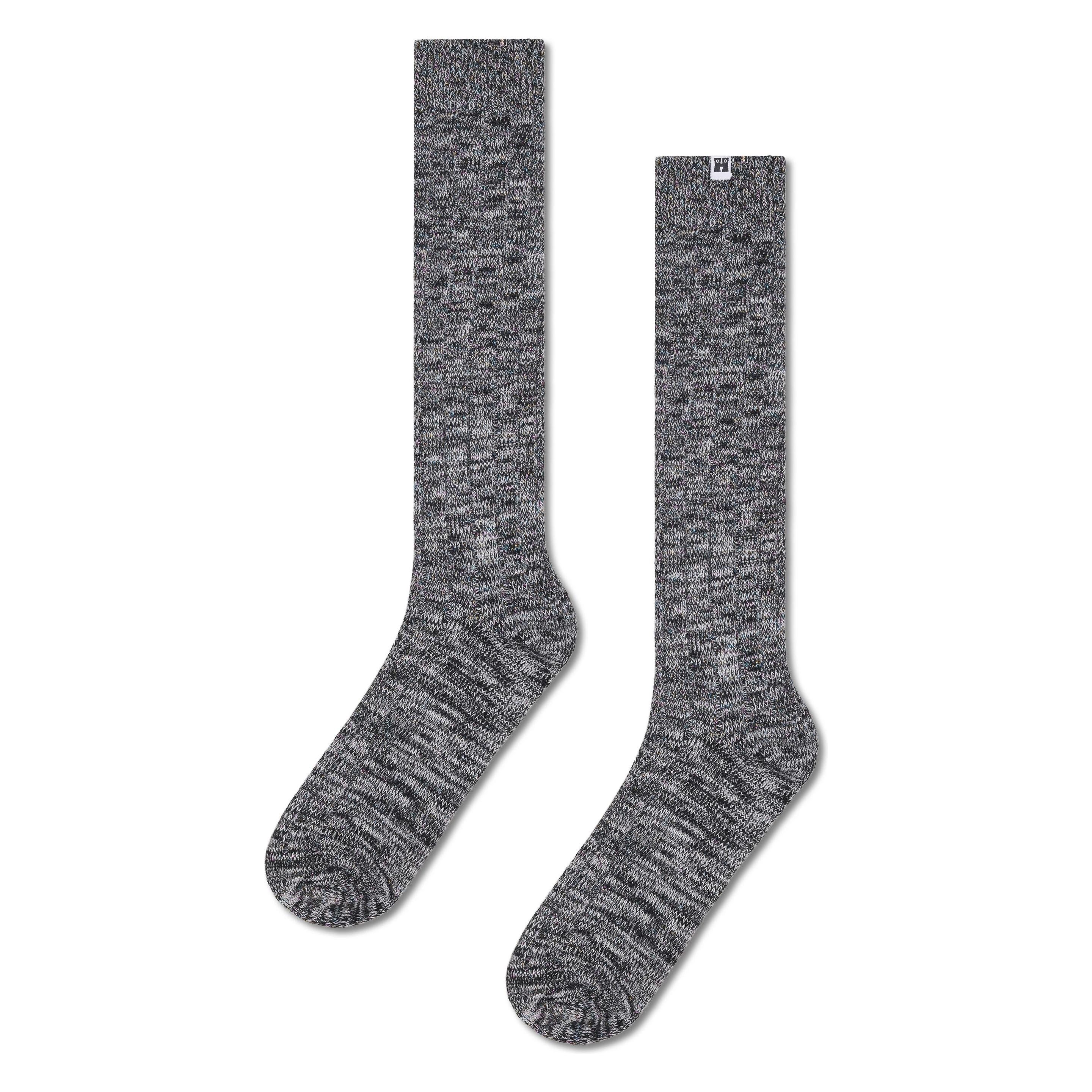 Happy Socks, Damen, Socken, Shimmering Slouch Sock, Grau, (Einzelpack, 36 - 40)