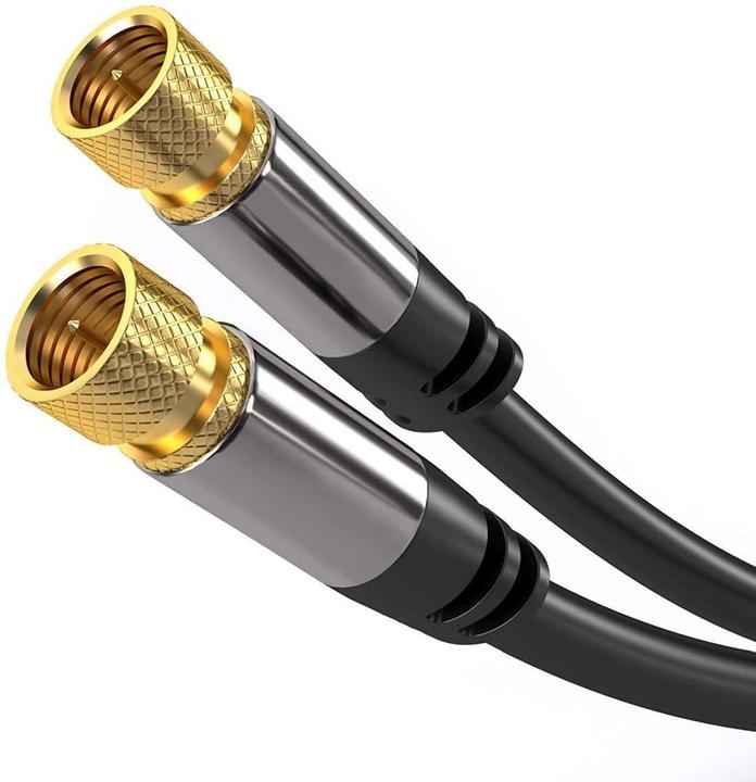 PremiumCord SatelitnÃ­ antennÃ­ HQ kabel F male - F male () 4x stÃ­nÄ›nÃ½ (135 dB, SAT Kabel)