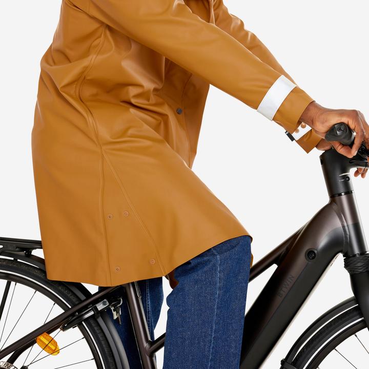 Image du produit Btwin Parka vélo City 540 imperméable unisexe jaune (XL)