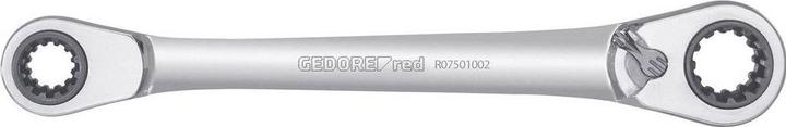 Gedore Red red R07501002 Double ring ratchet spanner set 63 various spanner widths 2 pieces (63 mm)