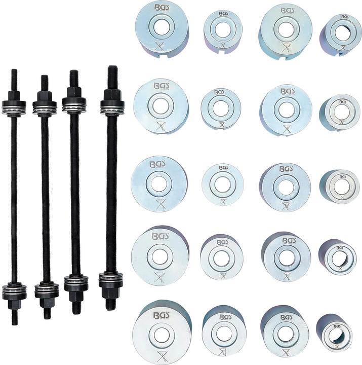 Produktbild BGS Zug- und Druckhülsen-Satz | mit 4 Spindeln | 24-tlg.