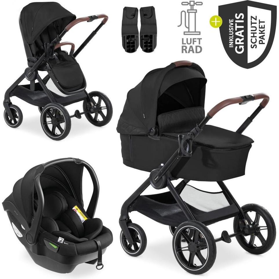 Hauck, Kinderwagen, 3in1 Kinderwagen-Set Walk N Care Air Trio