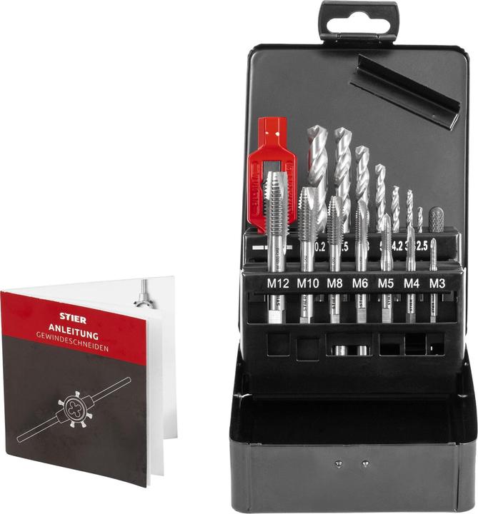 Actual product image Stier Thread cutting tool set M3-M12
