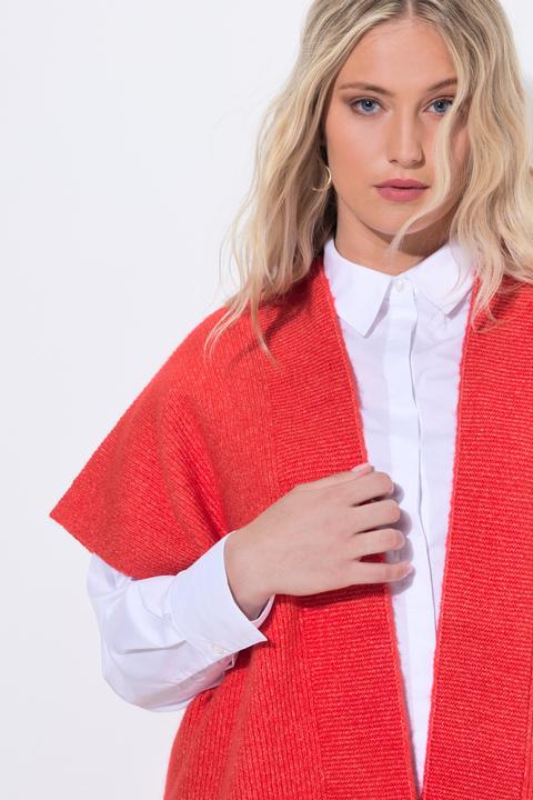 Produktbild Ulla Popken Strickjacke, Oversized, offenes Modell, Halbarm (58, 60, 62)