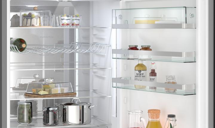 Produktbild Siemens iQ500, free-standing fridge-freezer with freezer at bottom, 203 x 70 cm, BlackSteel, KG49N4XAF (440 l)