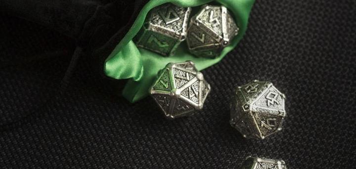 Actual product image Q Workshop SMMY35 - Metal Mythical Dice Set (7)