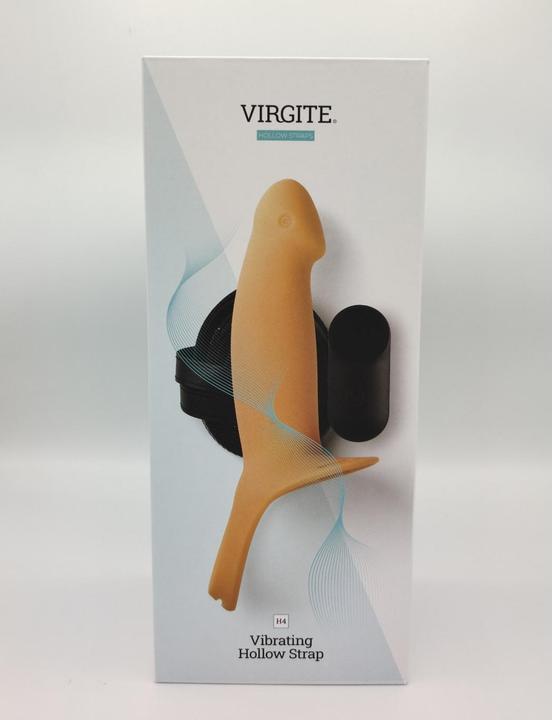 Actual product image Virgite Dildos with harness brand HOLLOW HARNESS C/VIBRATION H4 SIZE L
