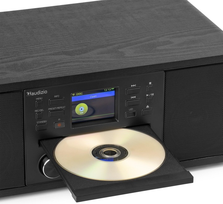 Produktbild Audizio DAB+ Radio Avola Schwarz, Radio Tuner: FM, DAB+ (FM, DAB+, Bluetooth, WLAN)
