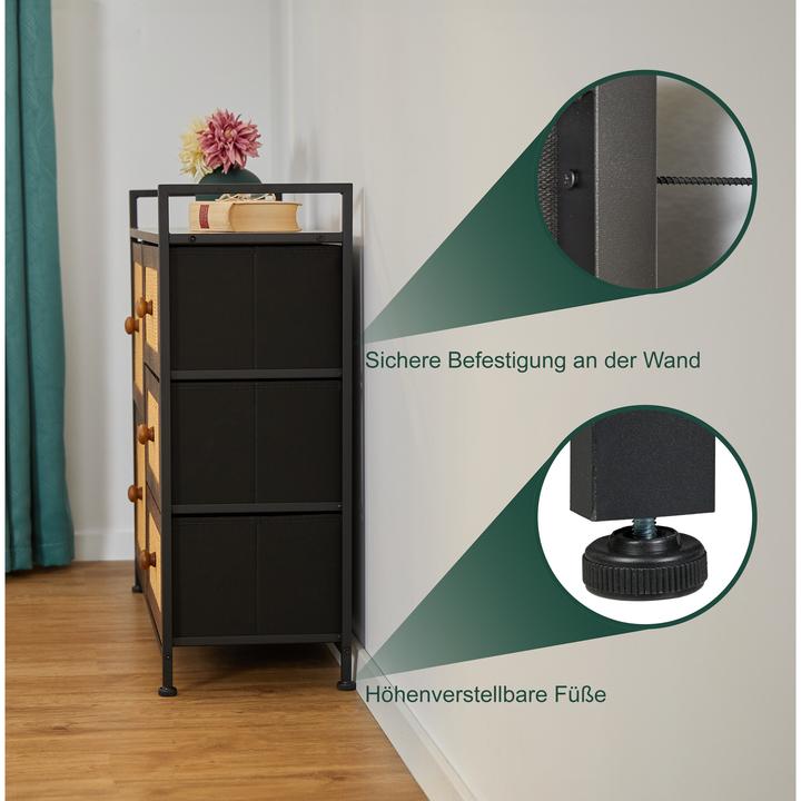 Produktbild Relaxdays Kommode (85 x 31.50 x 77 cm)