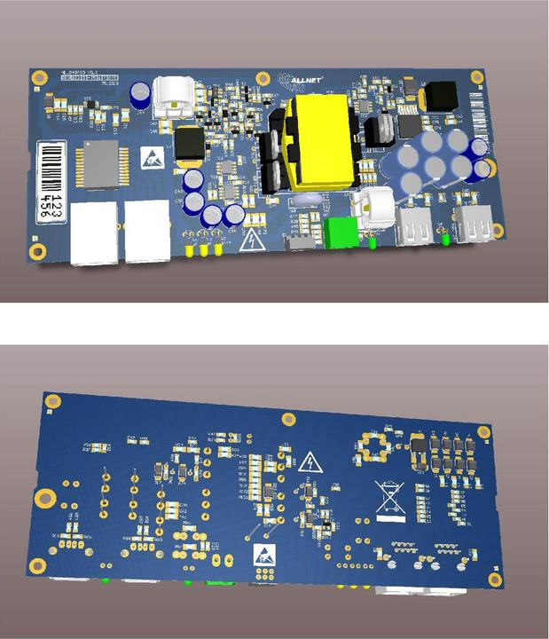 Actual product image Allnet PoE Splitter/Extractor LTPoE 90W 10-25V Switchable - ALL048700