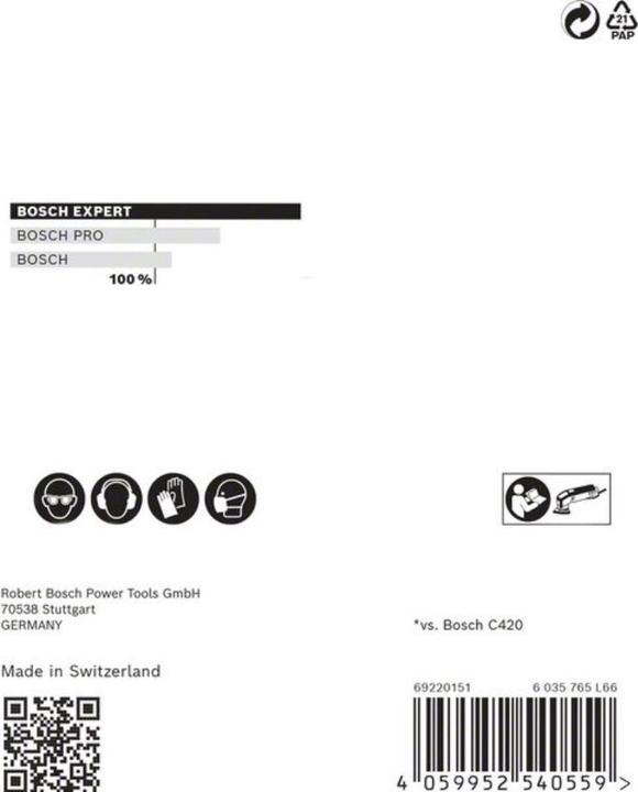 Actual product image Bosch Professional Zubehör EXPERT M480 Sanding net for delta sander, 93 mm, G 100, 5-pcs. (100)