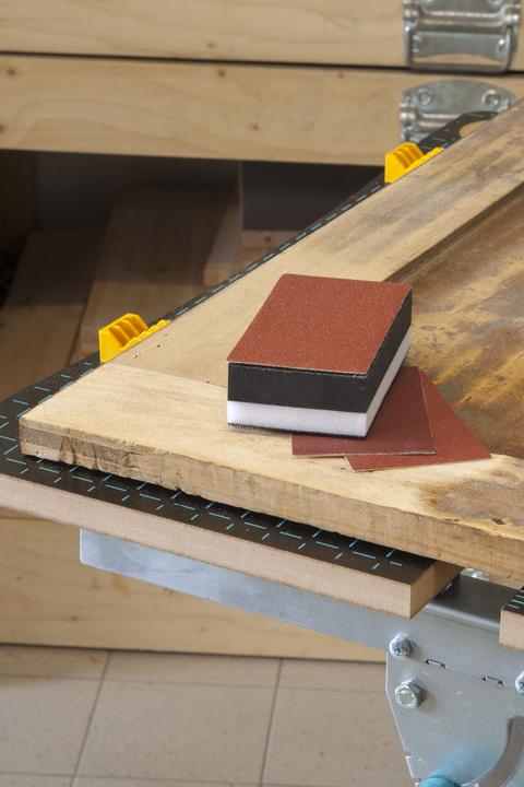 Actual product image wolfcraft wolfcraft 1 hand sander set 4 pcs. with velcro thread (P60)