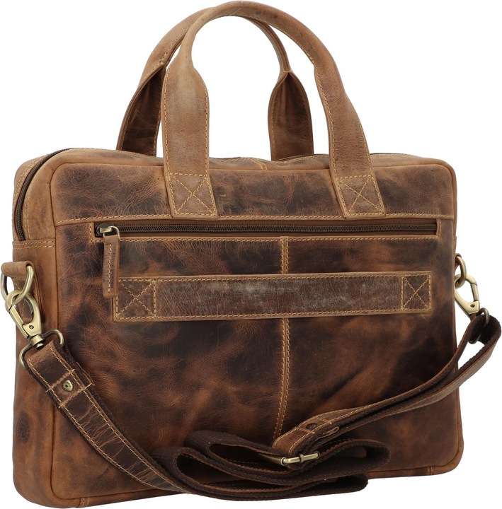 Actual product image Greenburry Vintage Aktentasche Leder 38 cm Laptopfach (14.96")