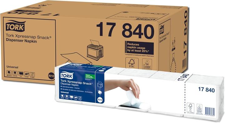 Image du produit Tork Servette distributeur pour distributeur de serviettes N10 (8 pcs, 21.30 x 21.60 cm)