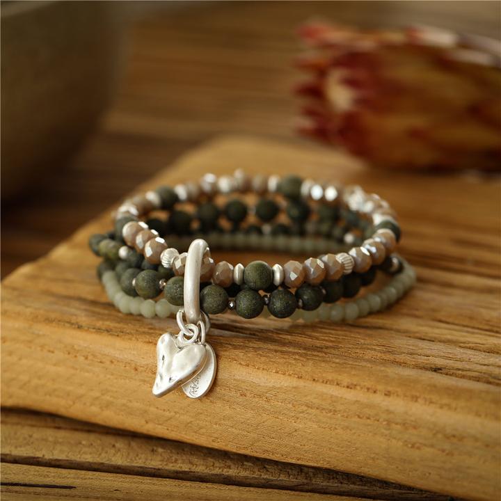 Produktbild Andreani Armband mit echter afrikanischer grüner Jade (8 cm, Steine)