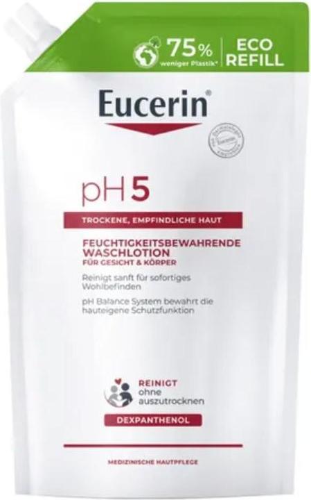 Eucerin pH5 Waschlotion Nachfüllbeutel, 750 ml Gel