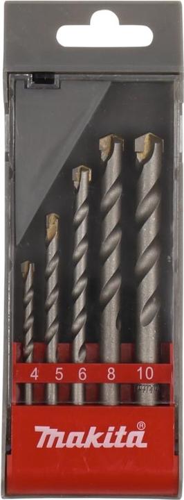 Image du produit Makita Jeu de forets hélicoïdaux pour la pierre 5 pièces (10 mm, 4 mm, 5 mm, 6 mm, 8 mm)