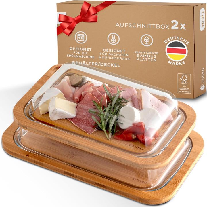 Actual product image Exitoso 2er-Set Aufschnittboxen (2.50 l)