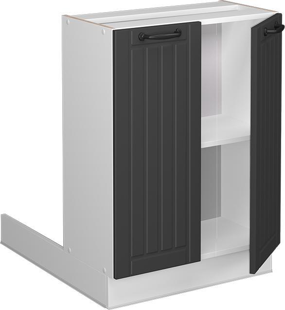 Anthracite country house, Charcoal, White