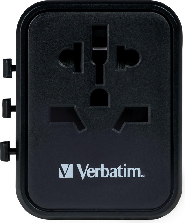 Productafbeelding Verbatim Universele reisadapter met 2 x USB-A poorten