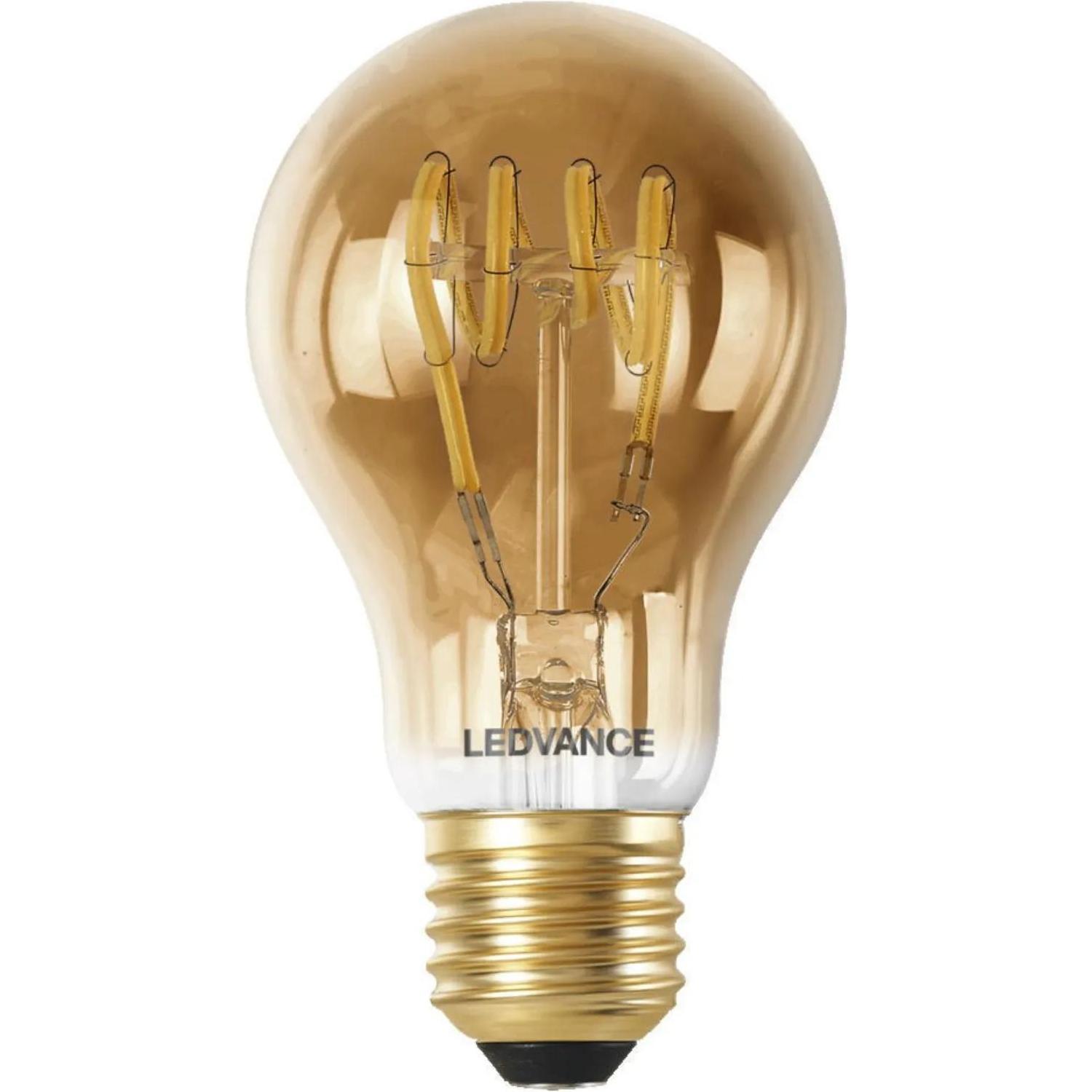 Ledvance, Leuchtmittel, gold / messing (E27, 6 W, 470 lm, 1 x, G)