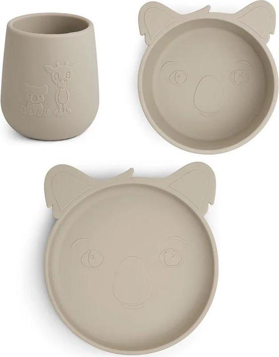 Actual product image Nuuroo Silicone tableware set Judi Cobblestone