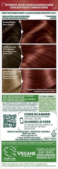 Actual product image Garnier Nutrisse Colorissimos/Ultra Color (23498 Terracot Chilli)