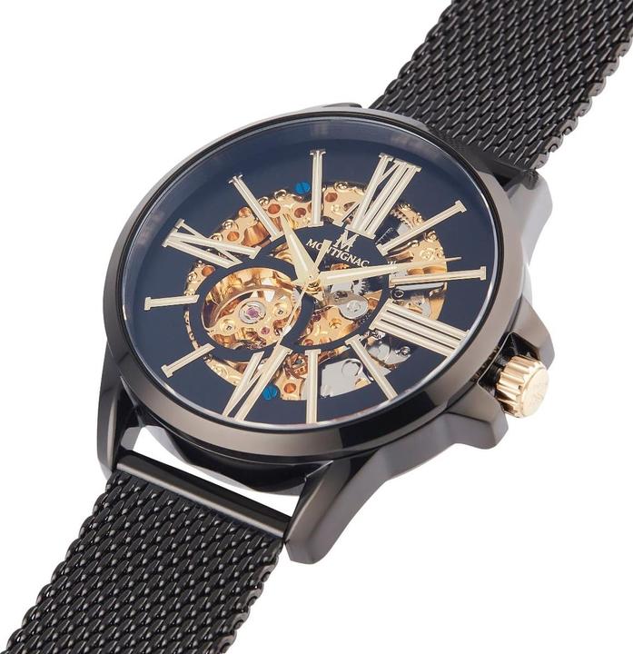 Produktbild Montignac Automatische Uhr Round (Skeleton-Uhr, 42 mm)