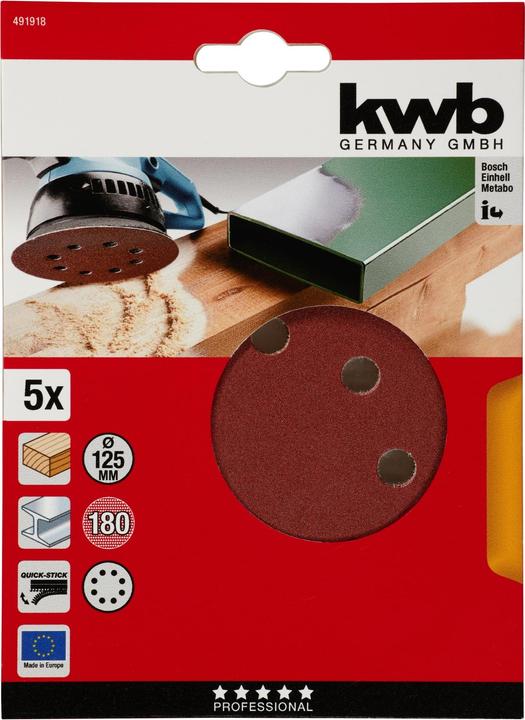 Produktbild kwb Klett-Haftscheiben (K180)