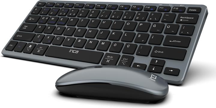 Actual product image Inca Keyboard IBK-572BT Blood. 2.4G Smart Grey (DE, Wireless)
