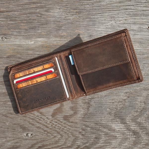 Actual product image Jack kinsky Baltimore billfold with flap