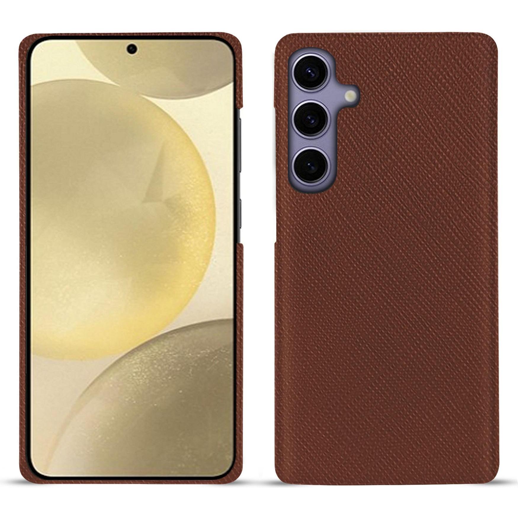 Noreve Lederschutzhülle (Samsung Galaxy S23+, Samsung Galaxy S24+), Smartphone Hülle, Braun