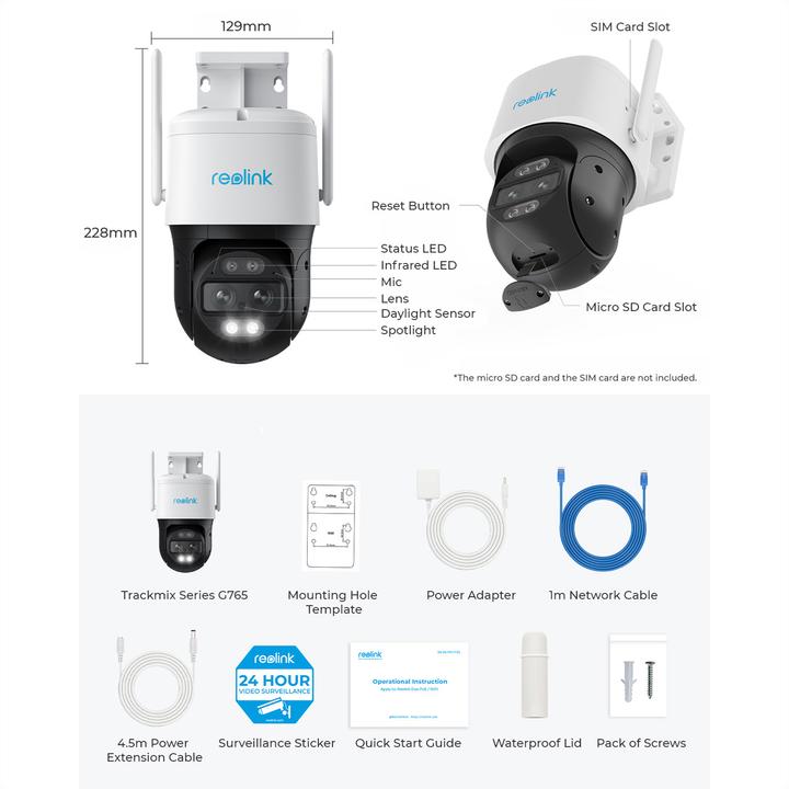 Actual product image Reolink TrackMix Wired LTE (2560 x 1440 Pixels)
