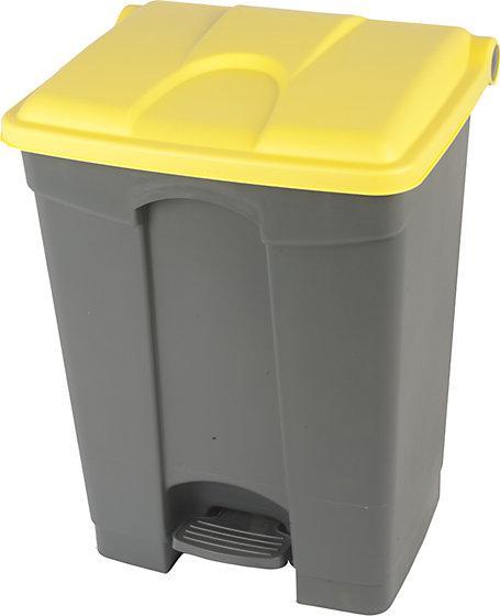 Image du produit kaiserkraft Collecteurs de déchets à pédale en plastique (70 l)