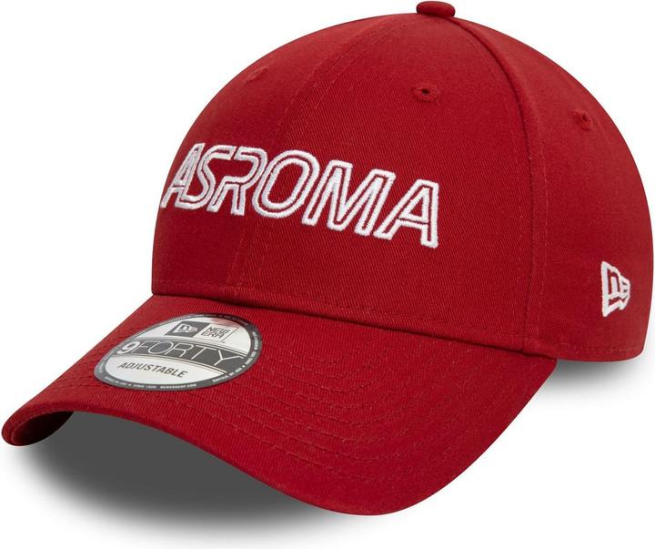 Produktbild New Era 9Forty Strapback Cap - WORDMARK AS Roma rot